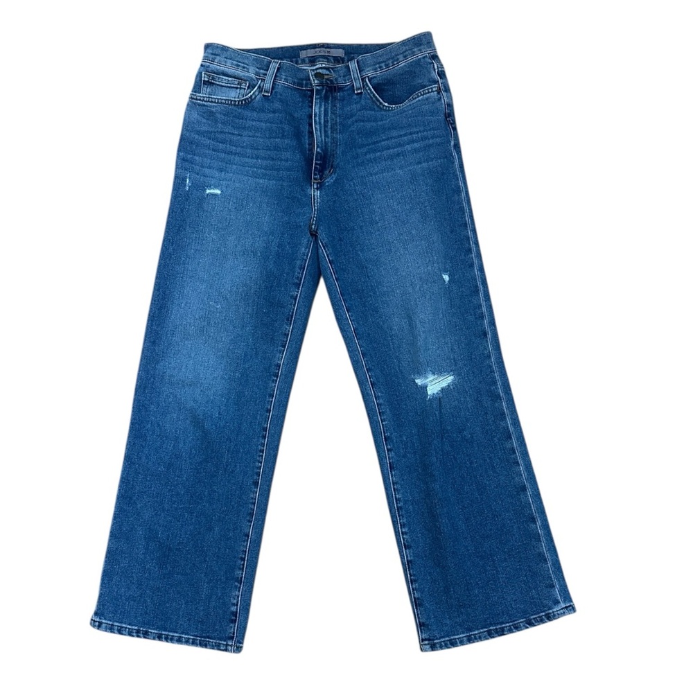 Joe Jeans Kenina High Rise Crop Wide Leg Denim Blue Jeans Women's 29